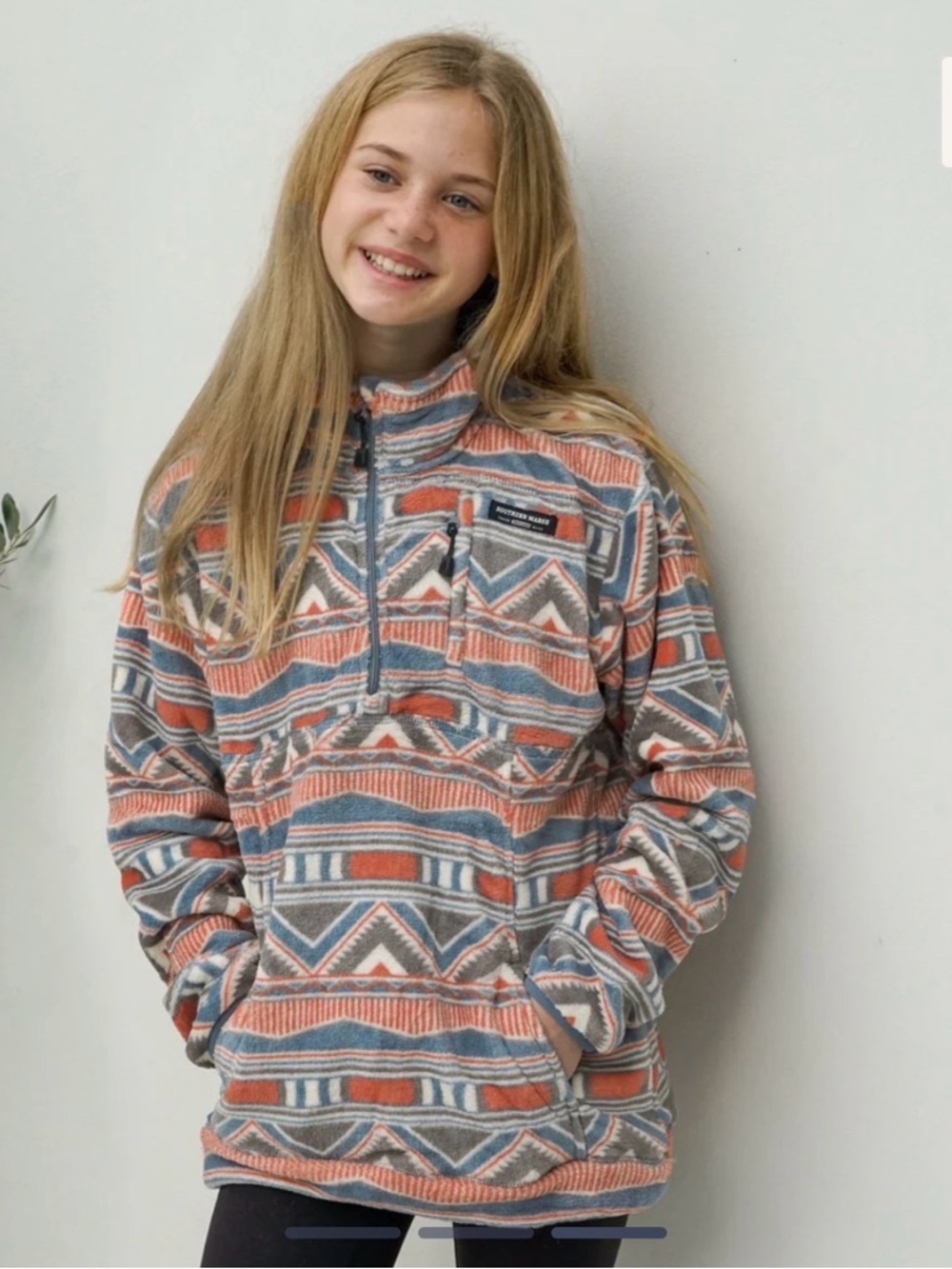 Southern Marsh youth Santiago Fleece Pullover large